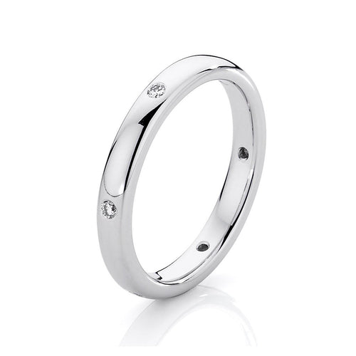 Eugenia Flush Set Diamond Eternity Ring