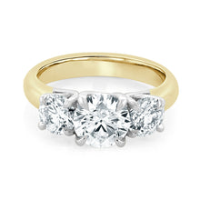 Three Stone Diamond Engagement Ring 