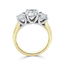 Three Stone Diamond Engagement Ring 