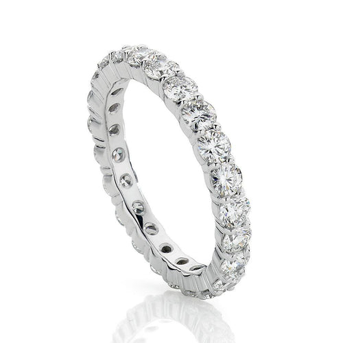 Shared prong Diamond Eternity Ring