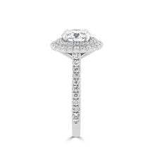 Double Halo Diamond Engagement Ring