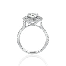 Double Halo Diamond Engagement Ring