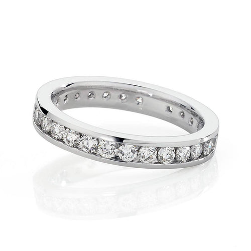 Lisa Channel Set Diamond Eternity Ring