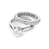 Lisa diamond wedding ring set