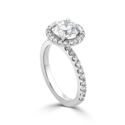 Halo Diamond Engagement Ring