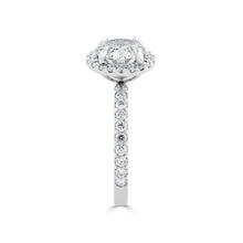 Diamond Brilliant cut halo engagement ring