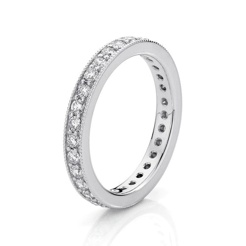 Nikky Milgrain Diamond Eternity Ring