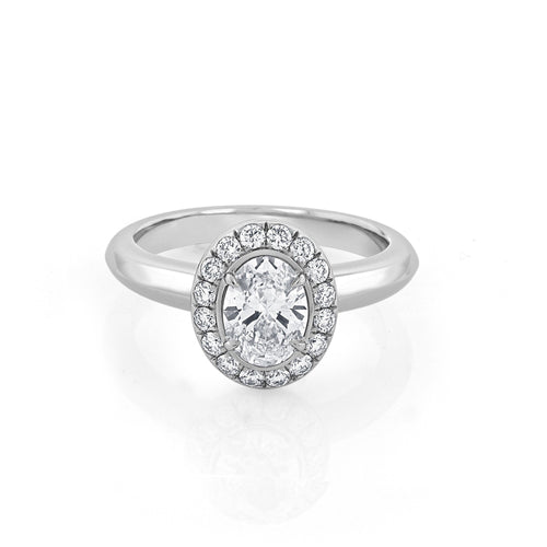 Halo Diamond Engagement Ring