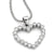Single row heart diamond pendant