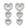 Laura Triple Heart Diamond Earrings