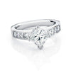 Samantha Princess cut channel Diamond Engagement Ring