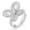 Serene Butterfly Diamond Ring